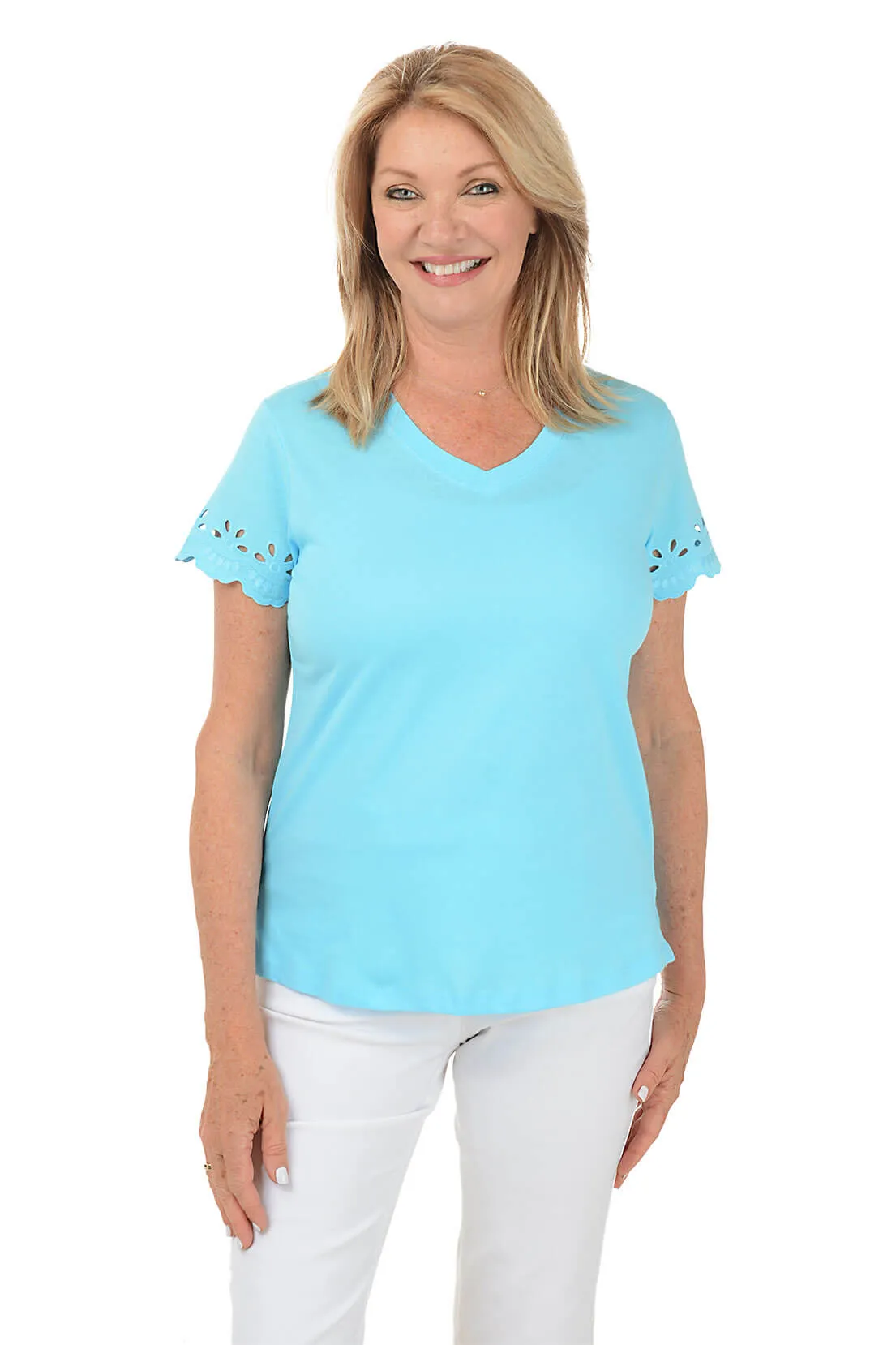 Cutout Sleeve Tee