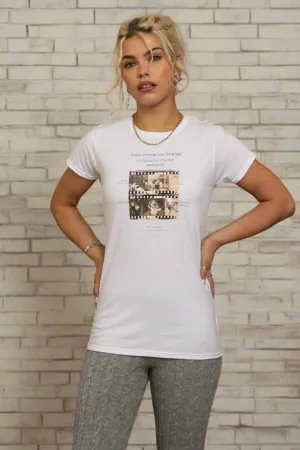 Daisy Street Main Character Energy Photo Negative Tee