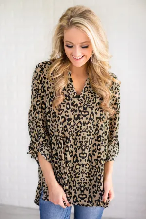 Dangerous Games Leopard Top