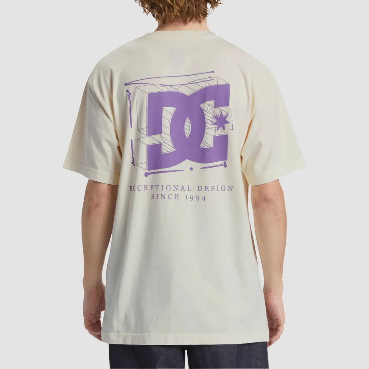 DC Mid Century T-Shirt Lily White Enzyme Wash