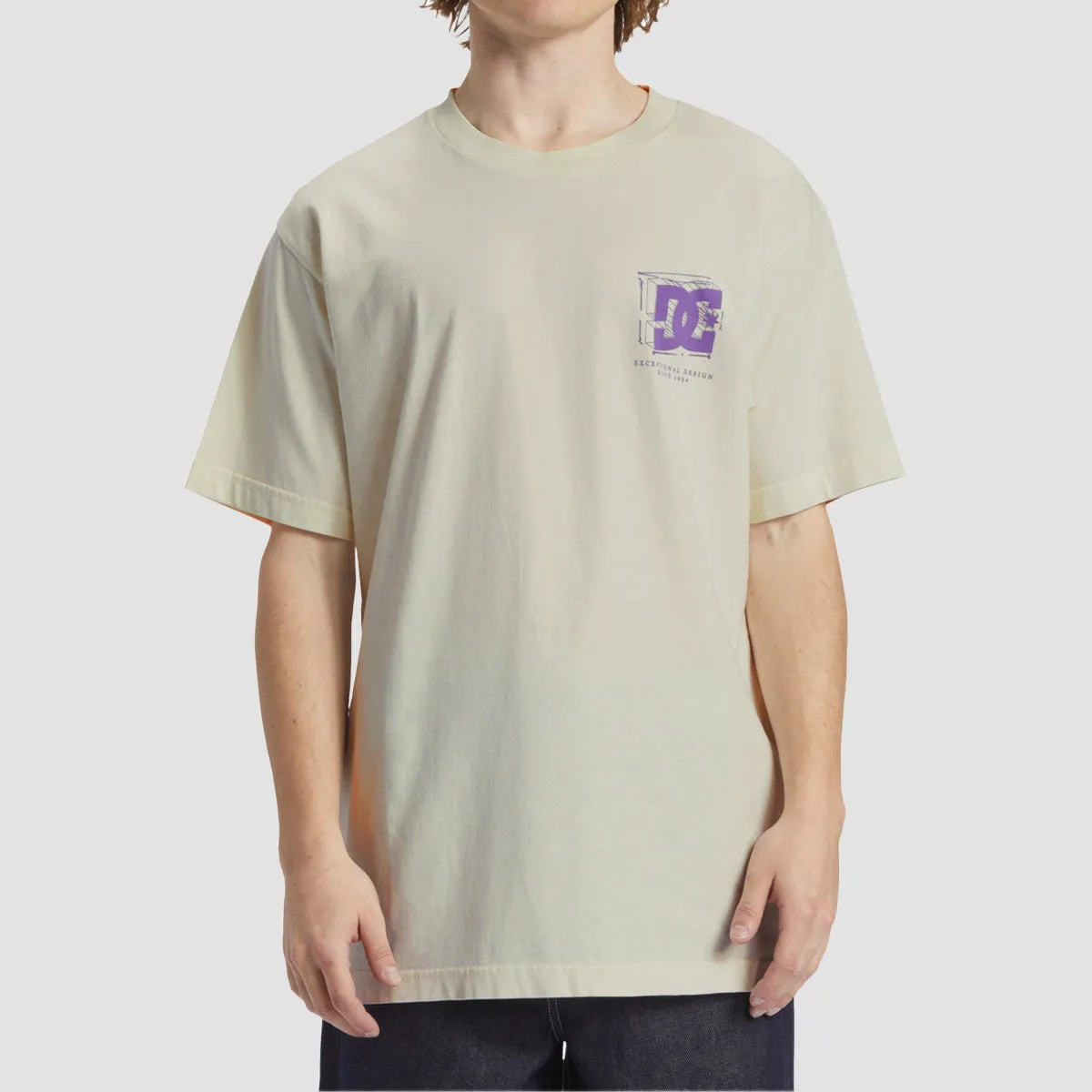 DC Mid Century T-Shirt Lily White Enzyme Wash