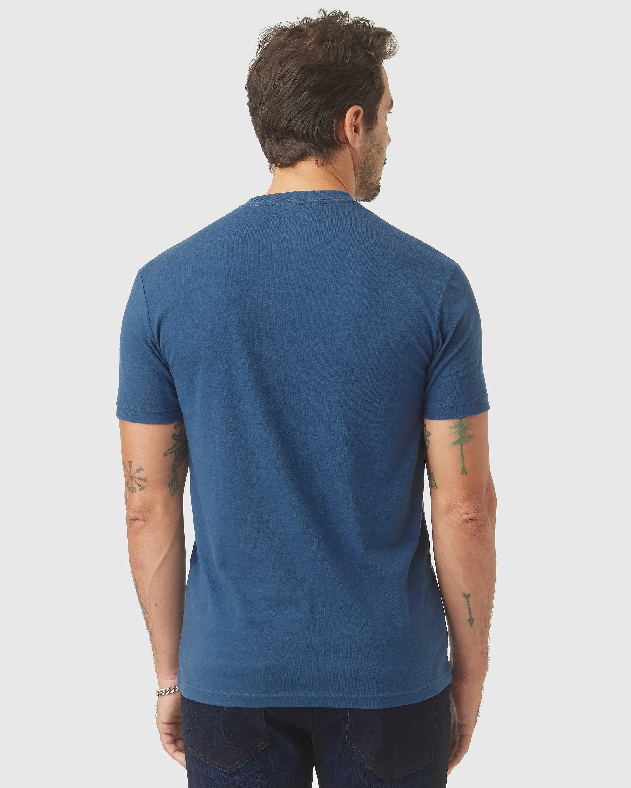 Deep Sea Blue Short Sleeve Crew Neck Tee