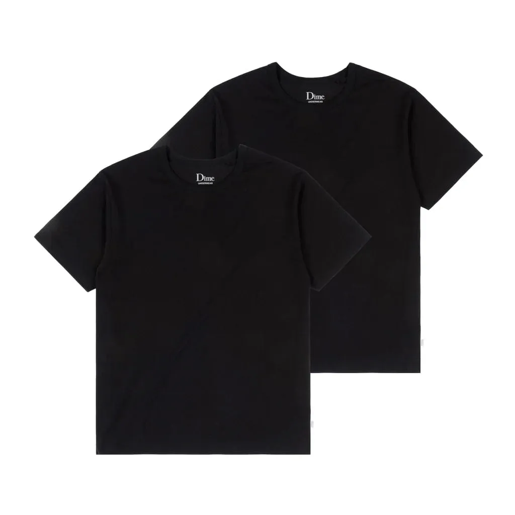 Dime MTL 2-Pack T-Shirts Black