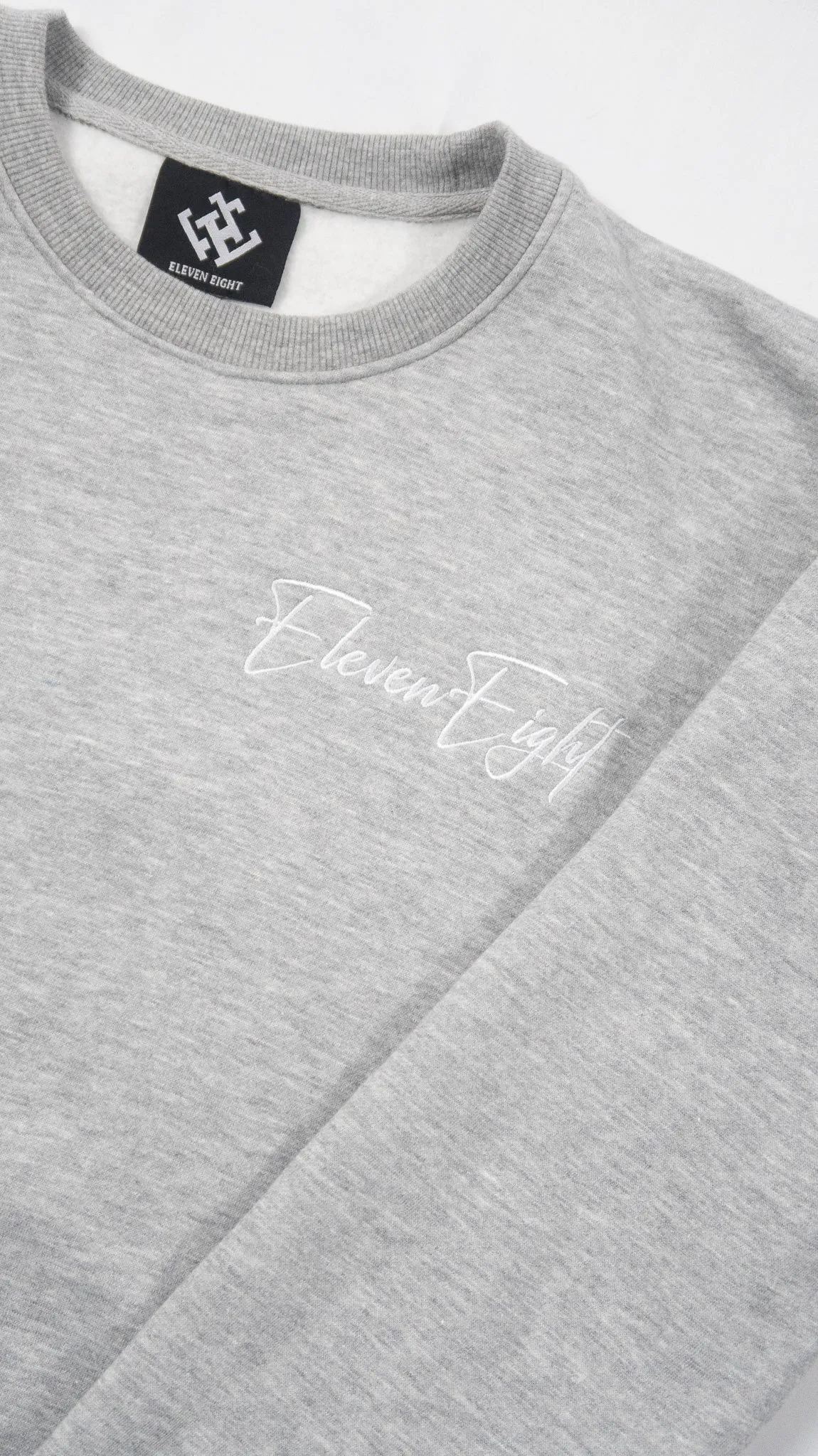 Double Stripe Sweatshirt- Heather Gray