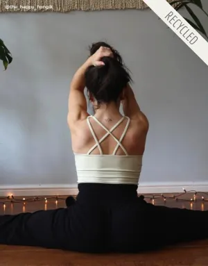 Down To Earth Recycled Bra Top - Air 🌬 ~ Pastel Yellow
