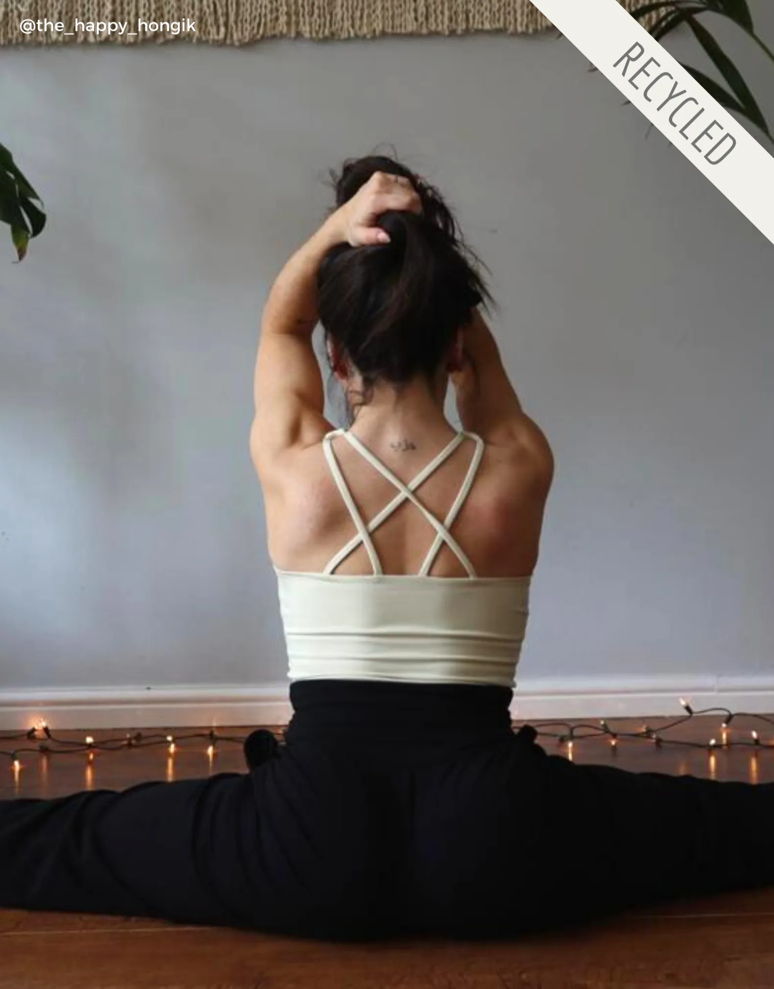 Down To Earth Recycled Bra Top - Air 🌬 ~ Pastel Yellow