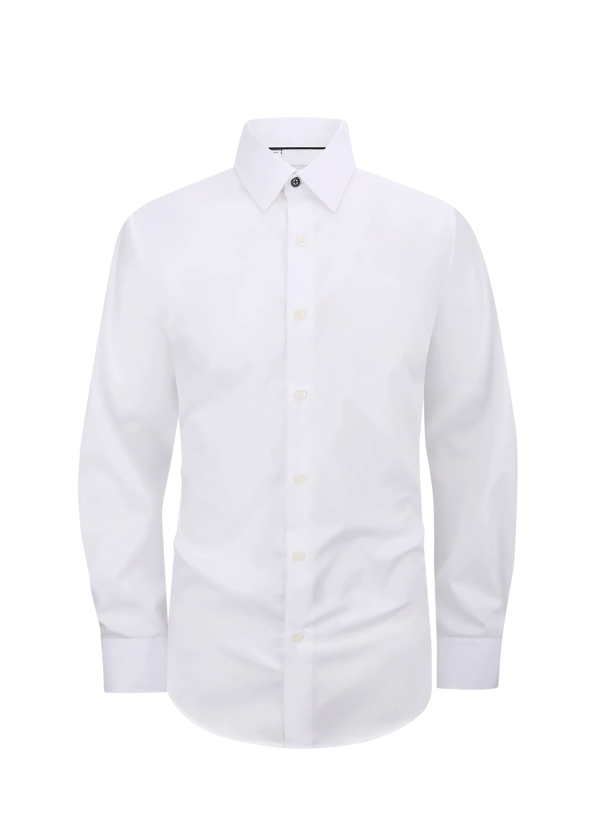 Duchamp London Solid White Dress Shirt