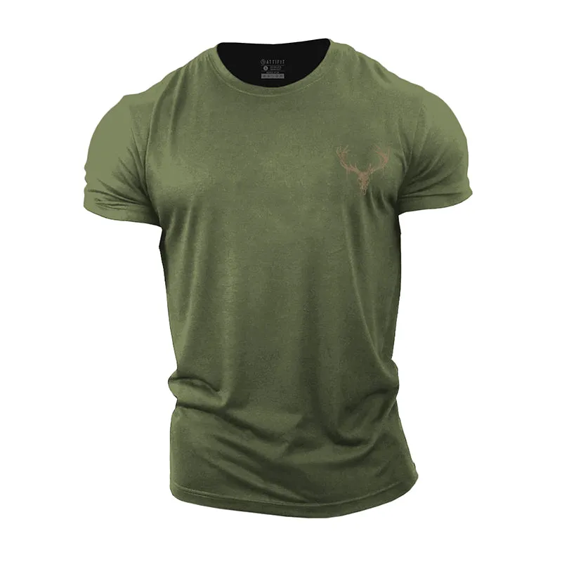 Elk Skeleton Cotton T-Shirt