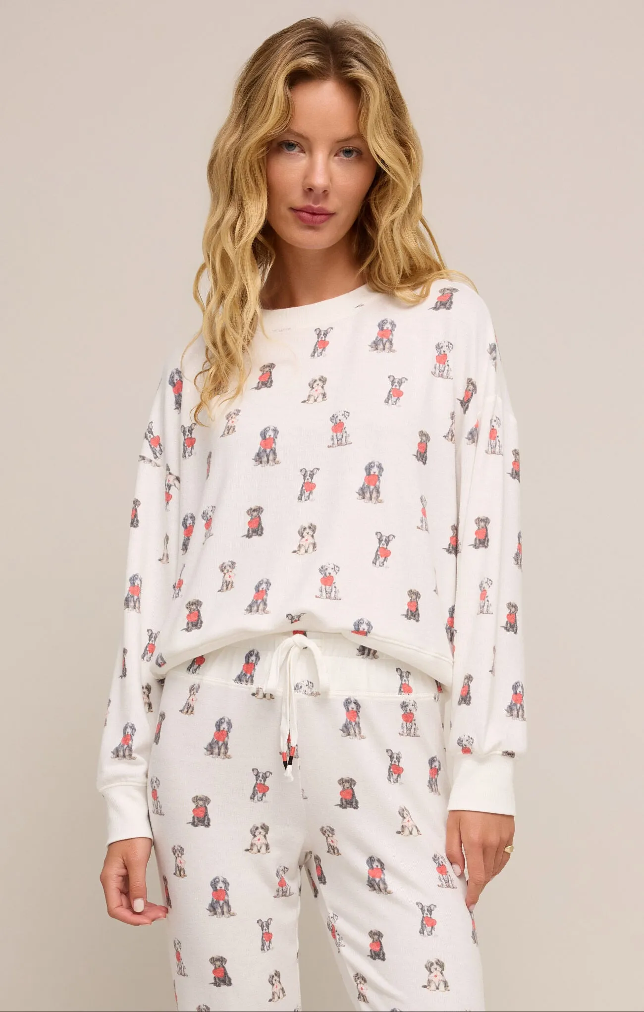 Elle Puppy Love LS  Top