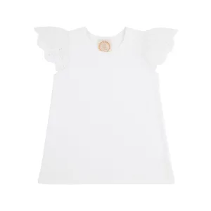 Ellen's Eyelet Top - Worth Avenue White
