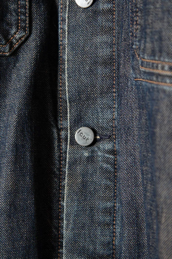 FCUK Washed Denim Jacket (L)