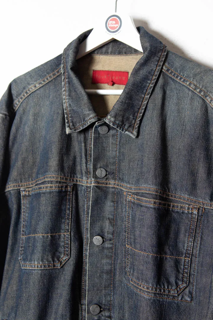 FCUK Washed Denim Jacket (L)