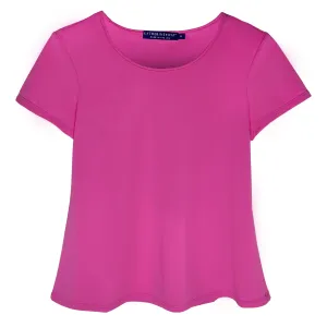 Fenwick Crew Neck Tee in Hot Pink