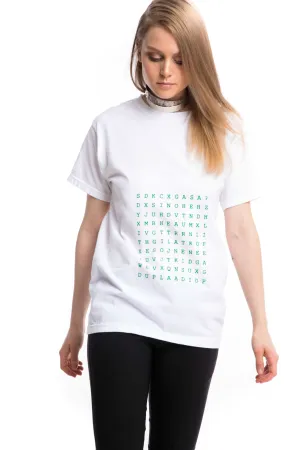 FIND ME White Graphic T-shirt