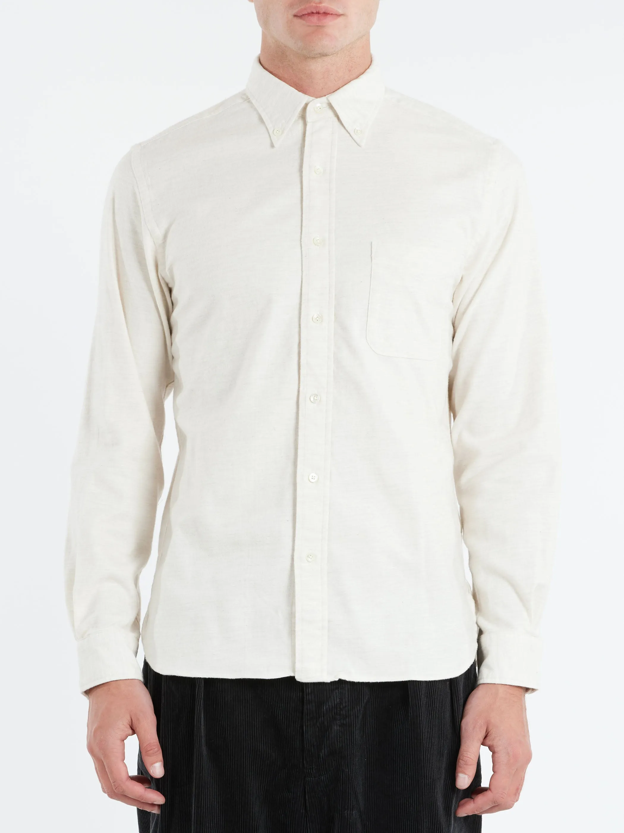 Flannel Solid Button Down Shirt