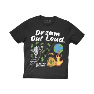 Fly Supply Dream Out Loud Black Tee