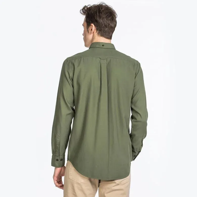 GANT Deep Lichen Green Twill Button Down Shirt 3014130 Size Medium NWT