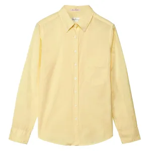 GANT RUGGER Men's Lemon Yellow Luxe Madras Button Down Shirt 344360 Size S
