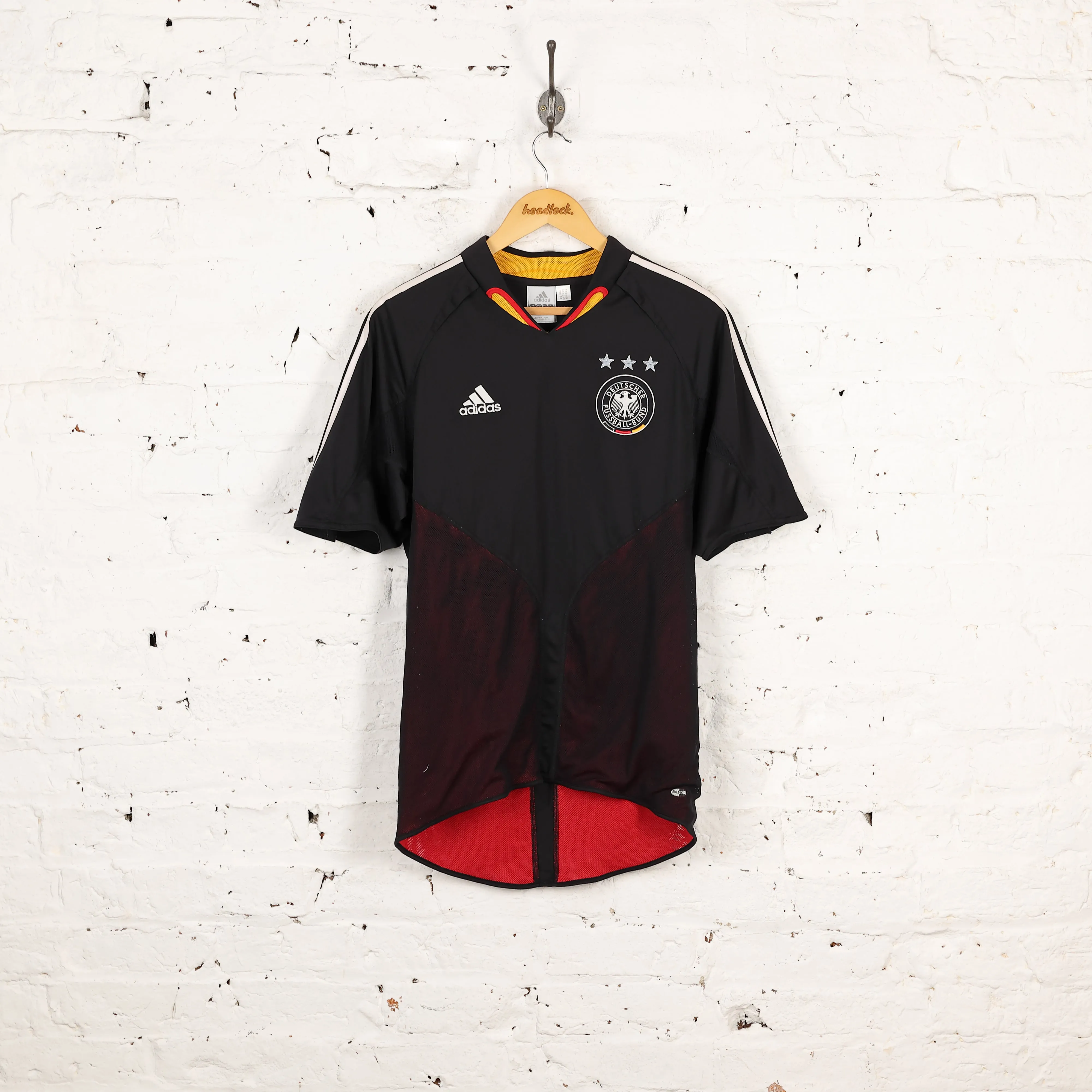 Germany 2004 Adidas Away Football Shirt - Black - M