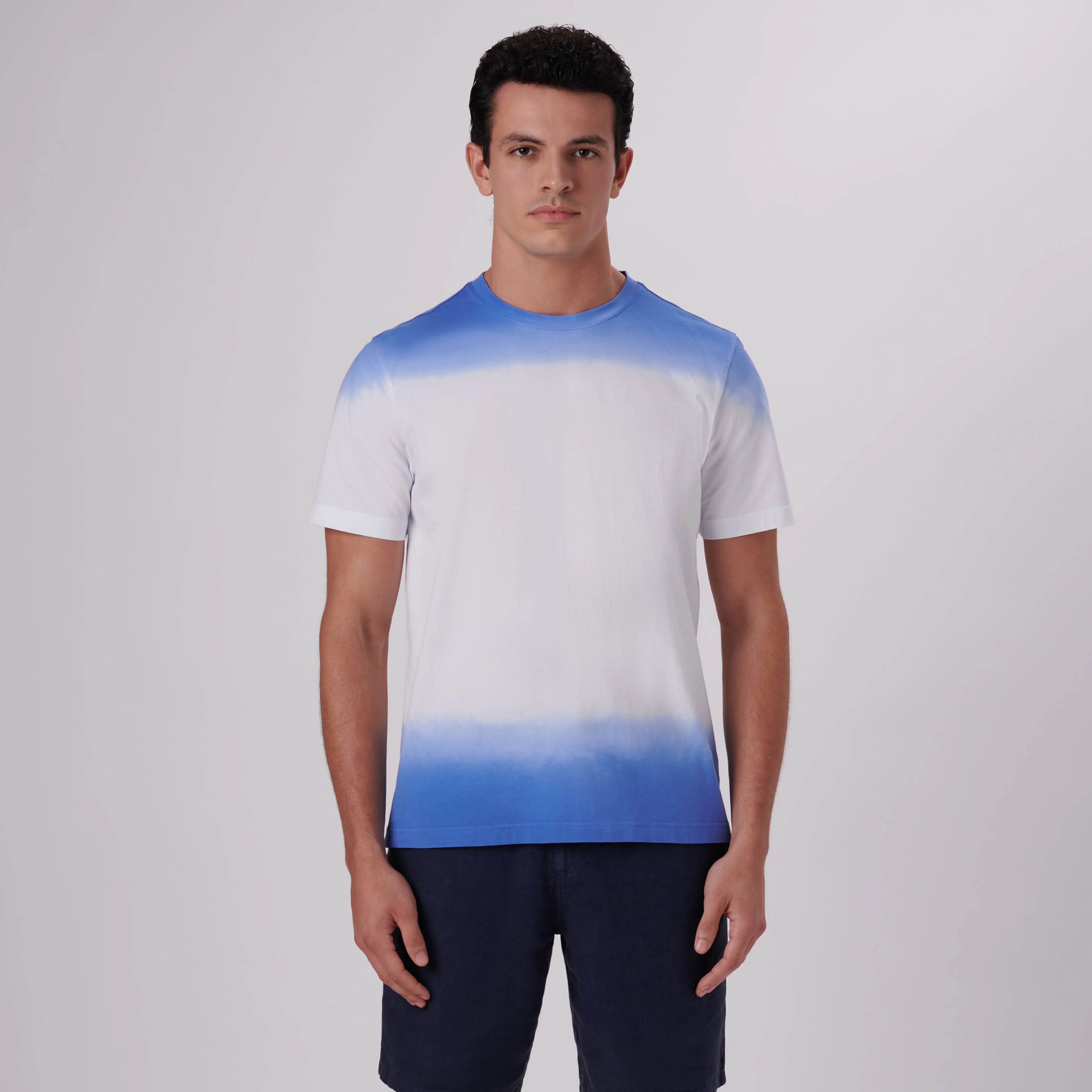 Gradient Print Crew Neck T-Shirt