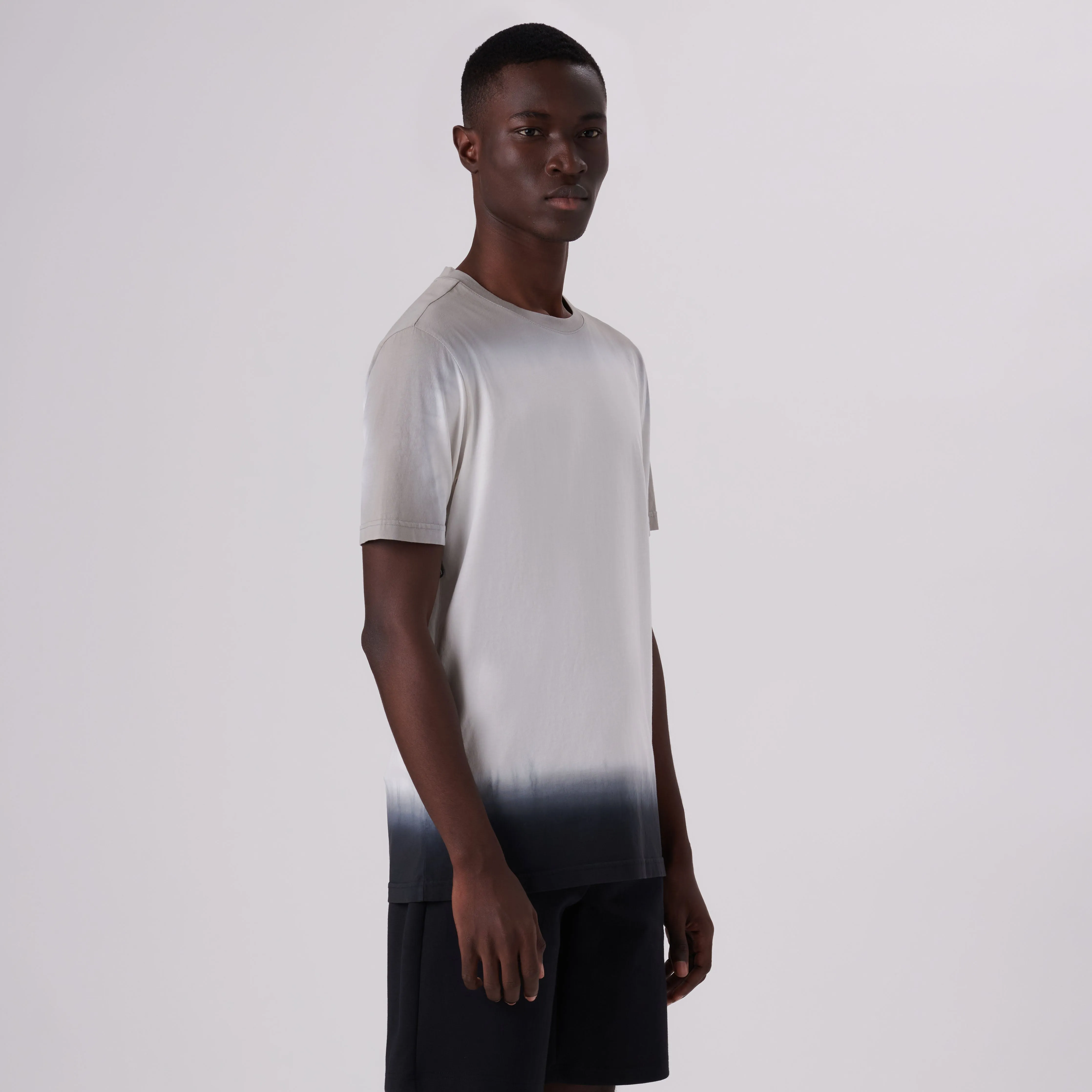 Gradient Print Crew Neck T-Shirt