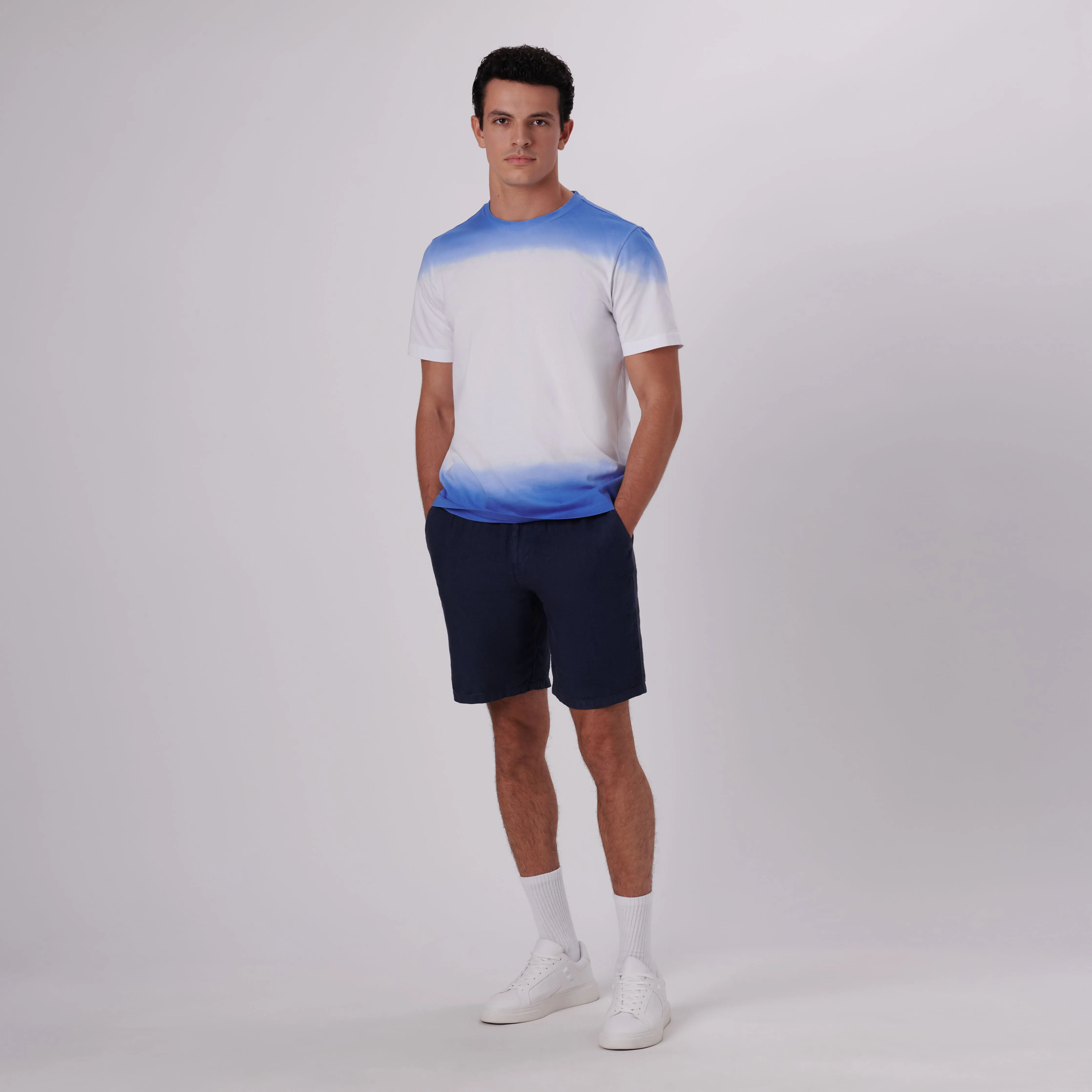 Gradient Print Crew Neck T-Shirt