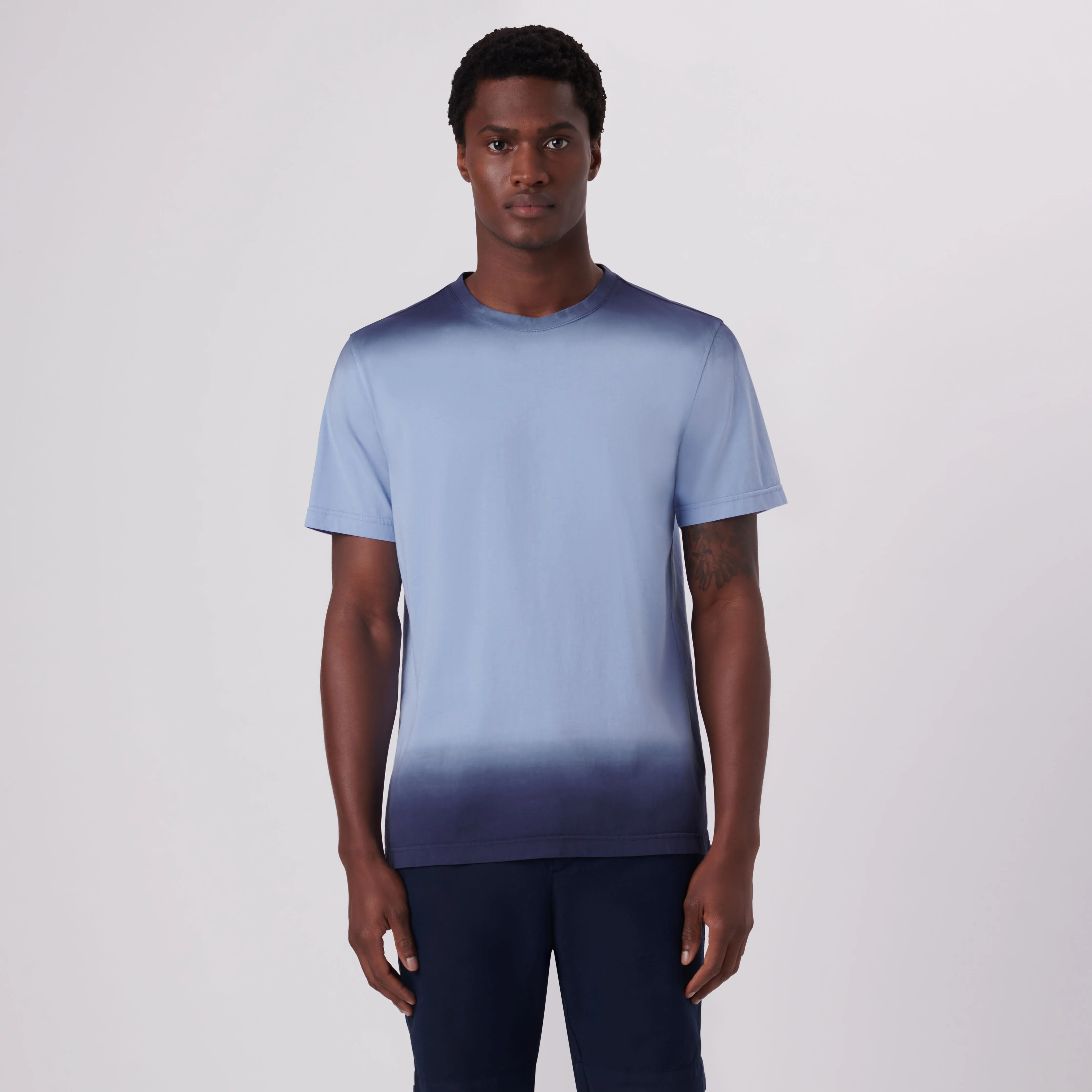 Gradient Print Crew Neck T-Shirt