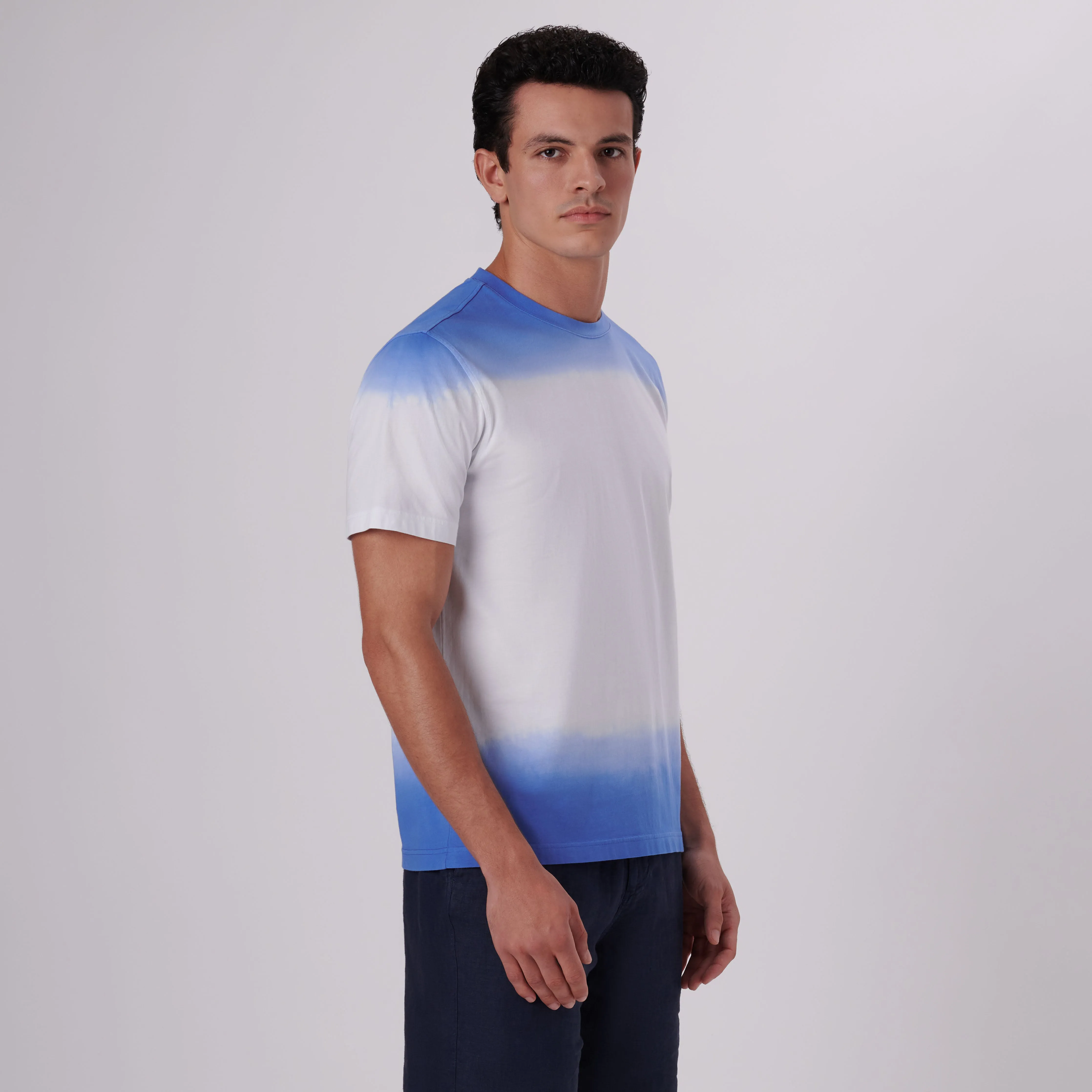 Gradient Print Crew Neck T-Shirt