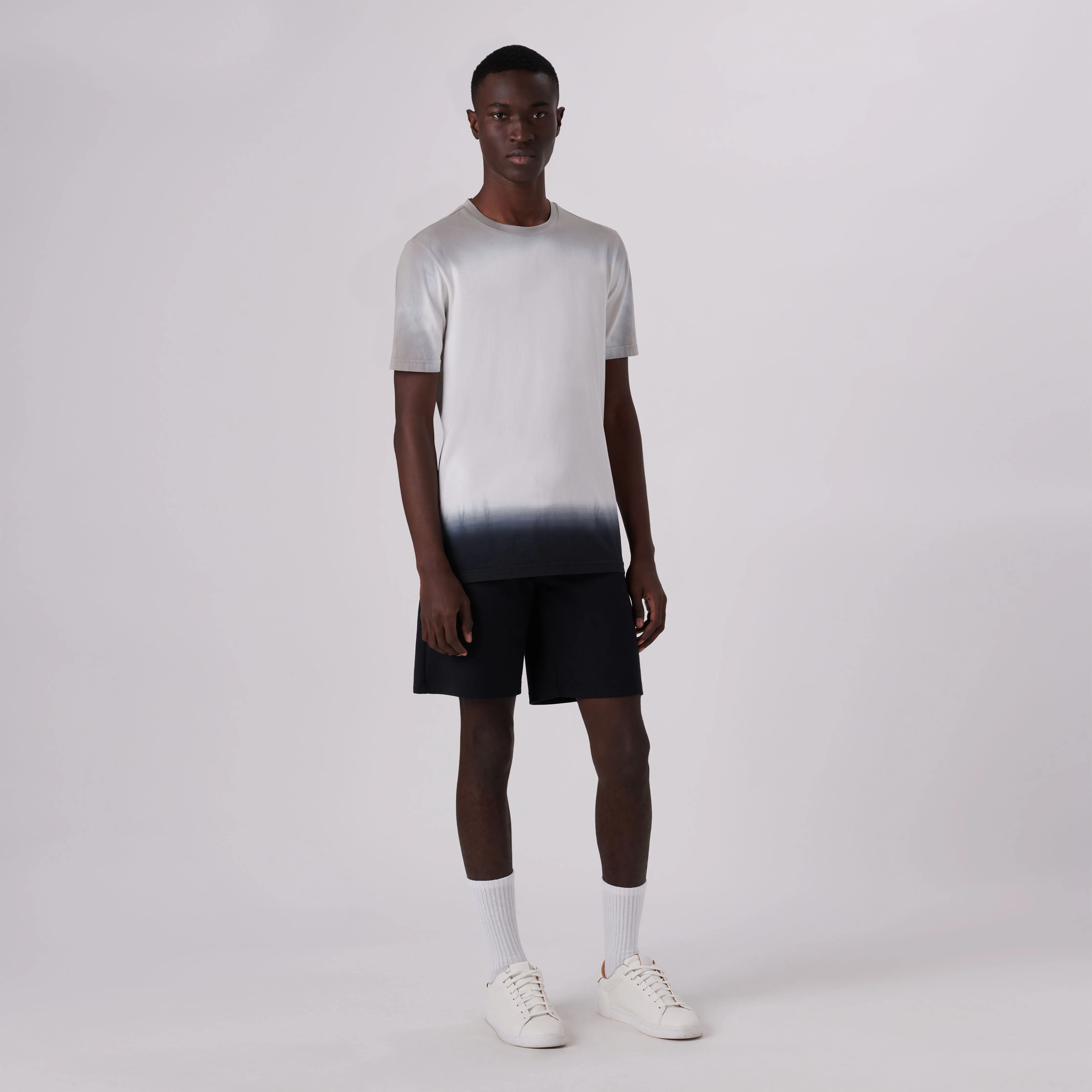 Gradient Print Crew Neck T-Shirt