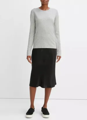 Grey Essential Long Sleeve Crew Neck Tee