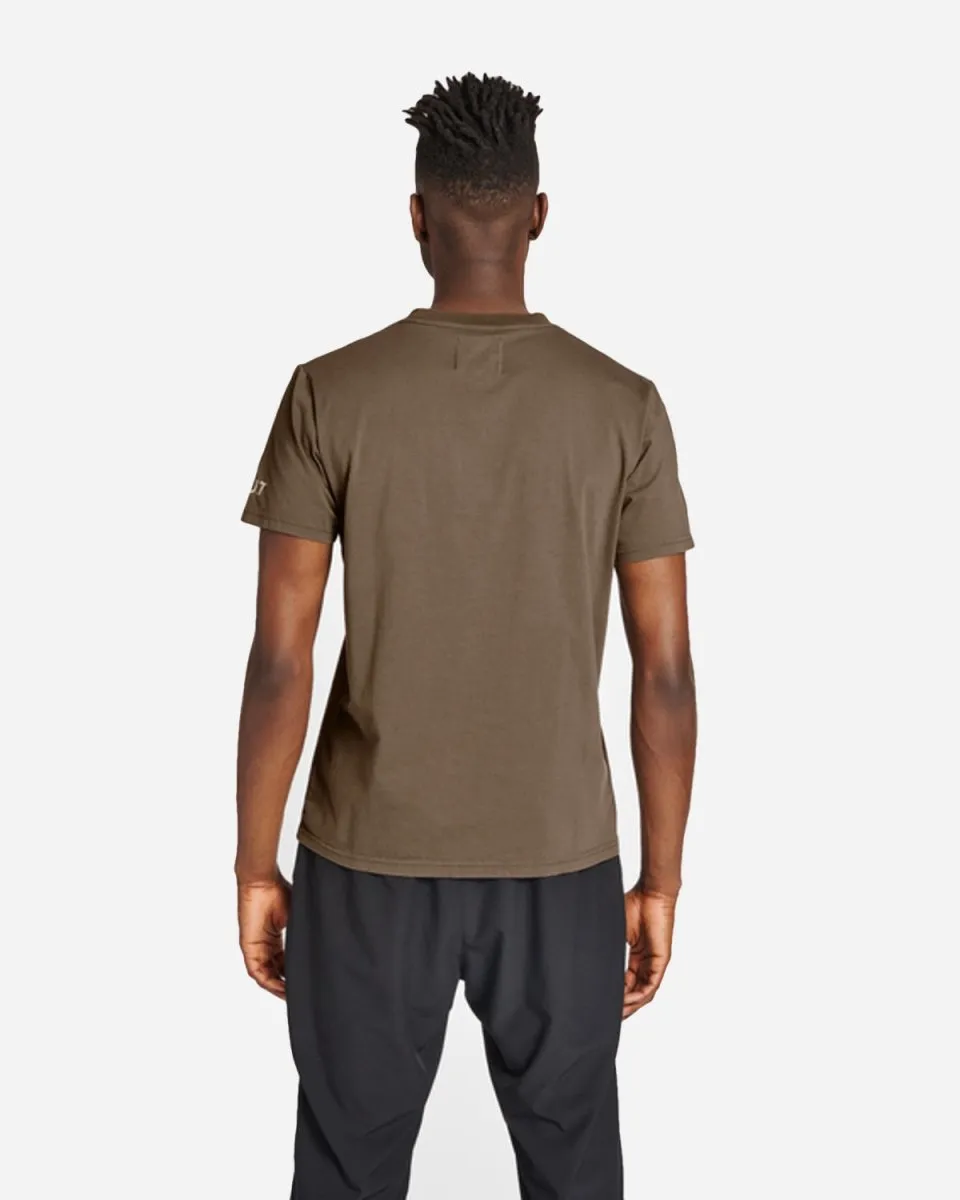 Halo Cotton Tee - Major Brown