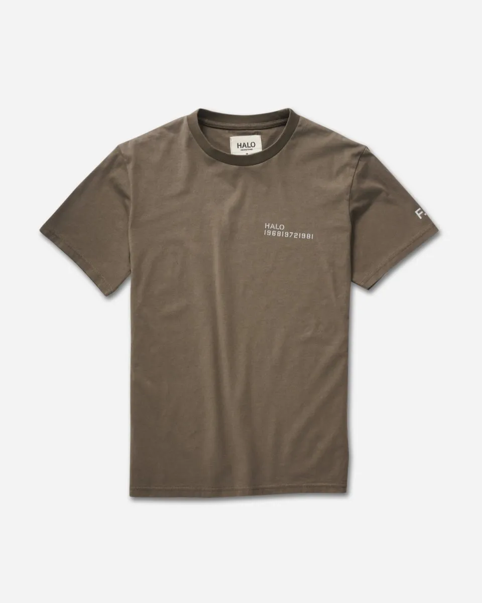 Halo Cotton Tee - Major Brown