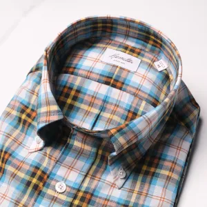 Hamilton Musgrave Plaid Sport Shirt - Aqua