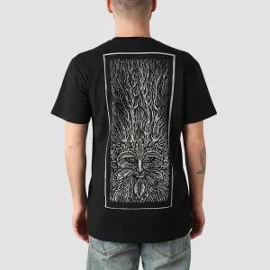 Heathen Green Man Mono T-Shirt Black