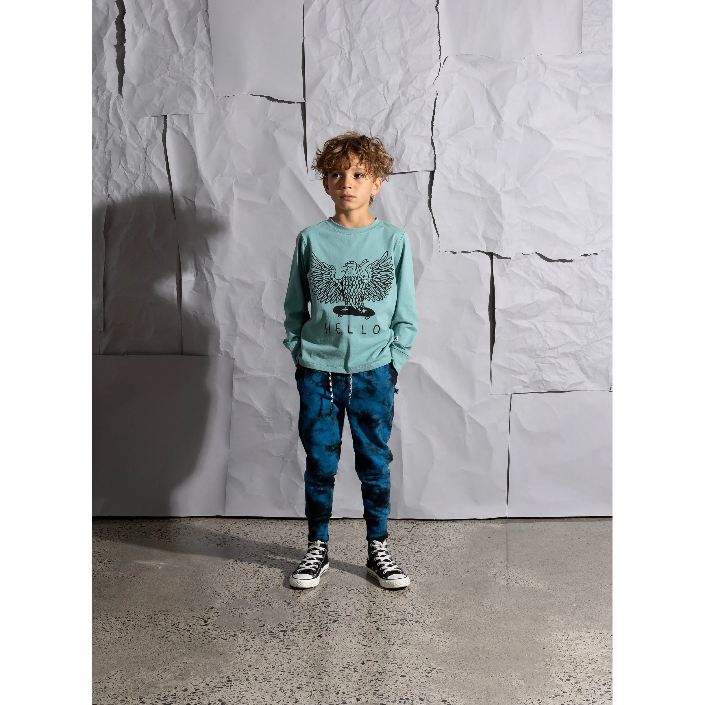 Hello Eagle Tee - Emerald