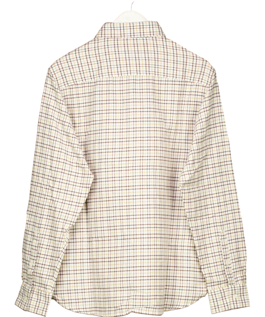 Holland Cooper Ivory Classic Check Button Down Shirt UK M