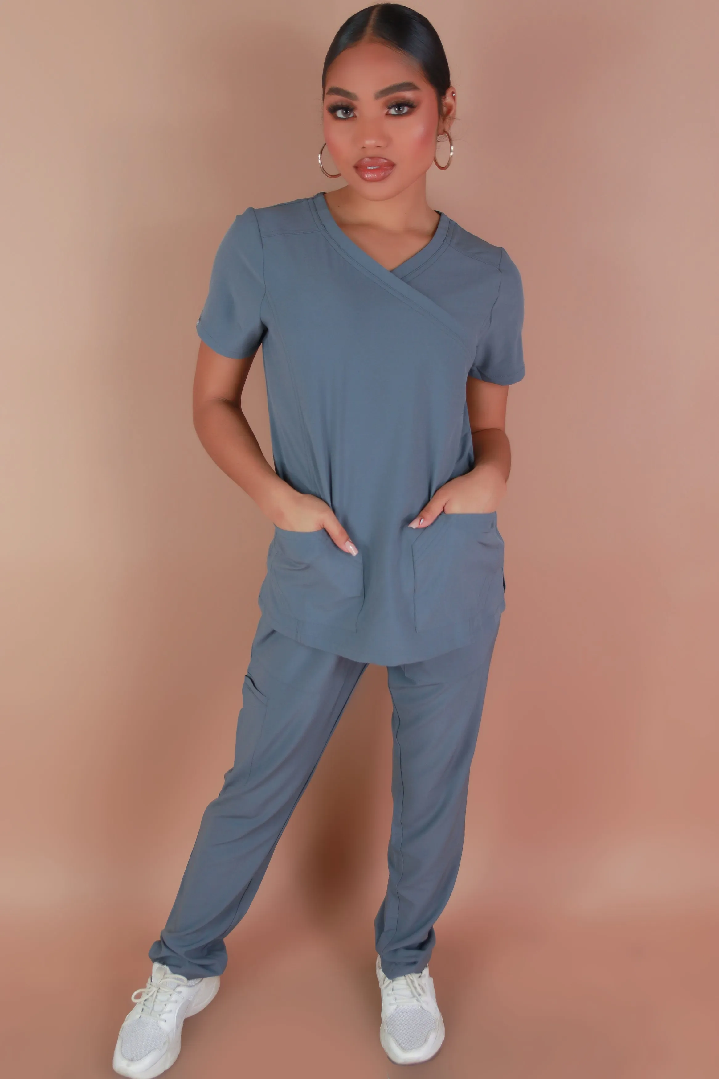 HOPE ALL IS WELL SCRUB TOP