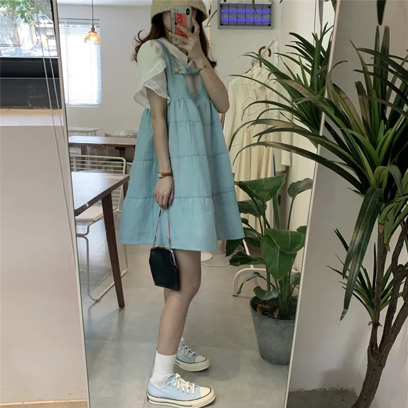 [@im_hae_] "DOLL COLLAR" SHIRT/STRAP DRESS N081505