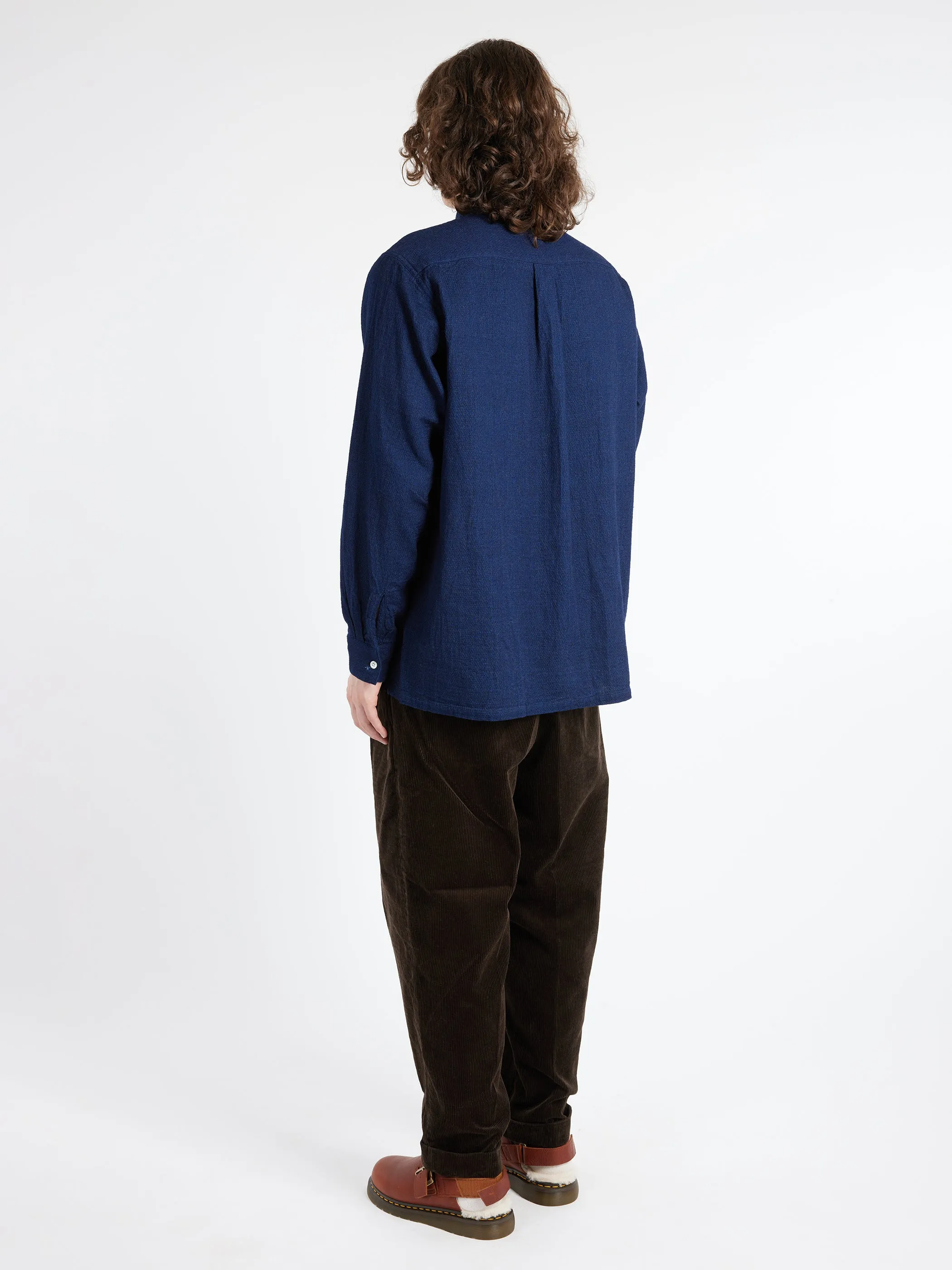 Indigo Panama Double Gauze Button Down