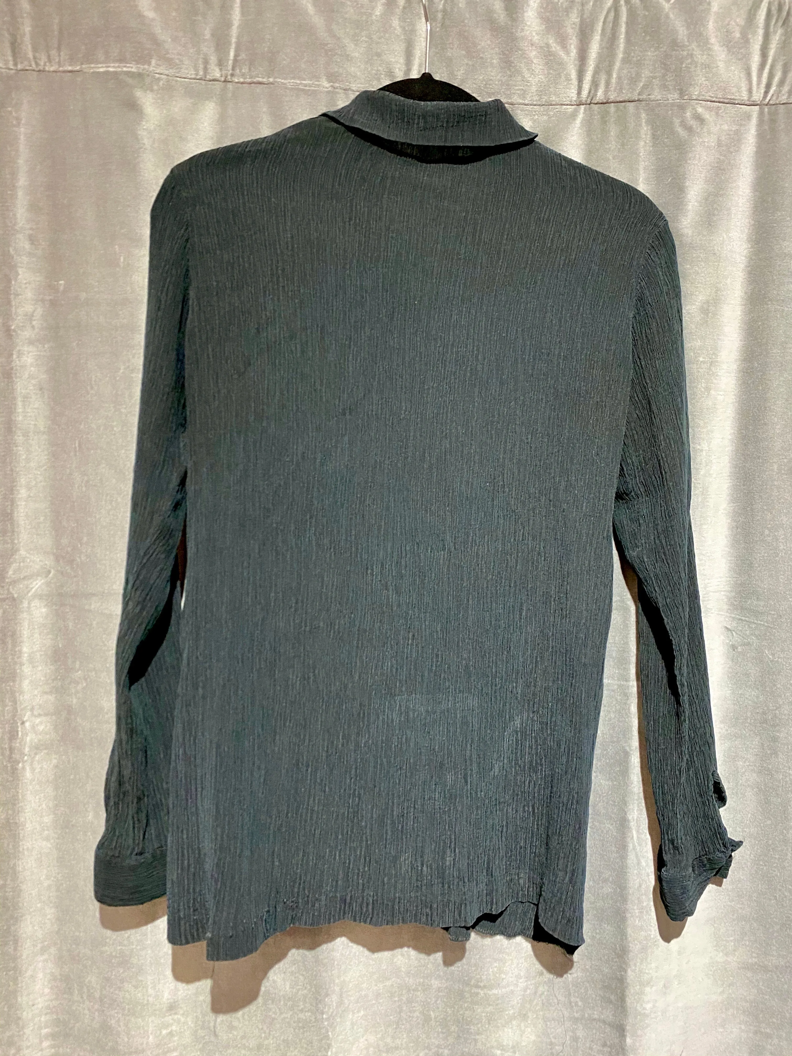 ISDA&CO Black Long sleeve button down top
