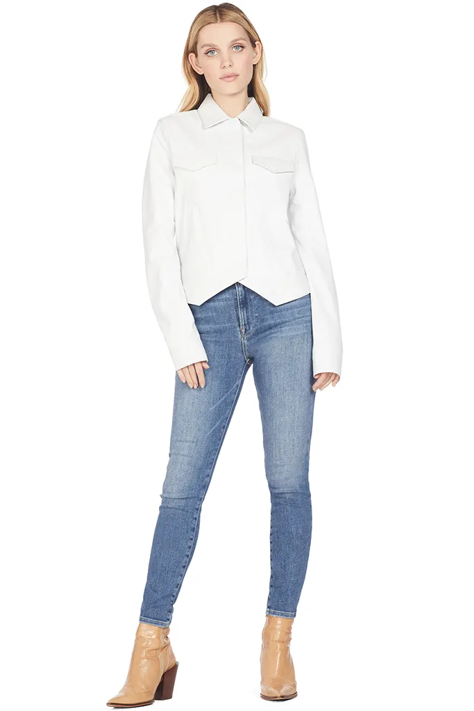 Jack V-Point Jacket (Powder White)