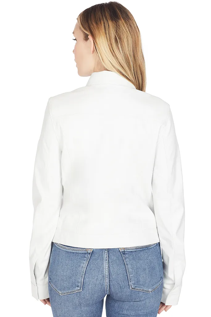 Jack V-Point Jacket (Powder White)