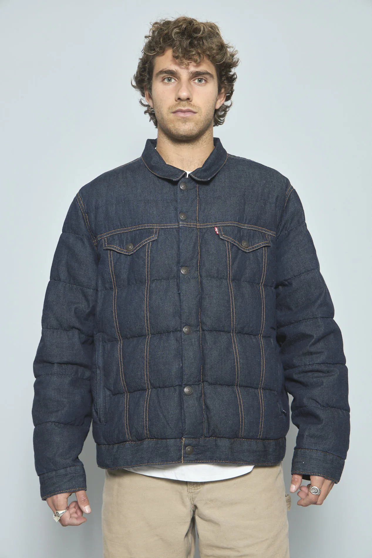 Jacket Azul Levis Talla Xl