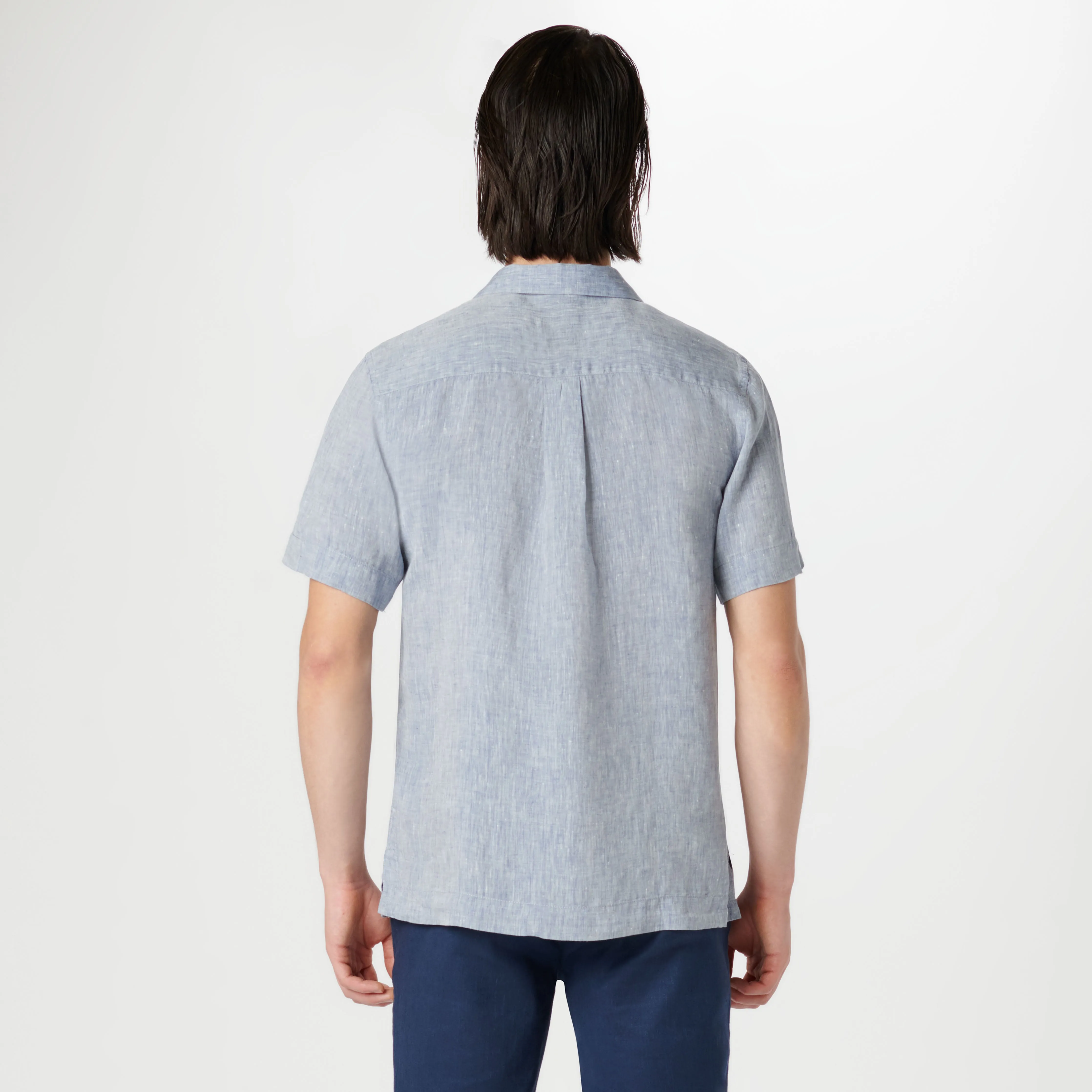 Jackson Solid Short Sleeve Linen Shirt
