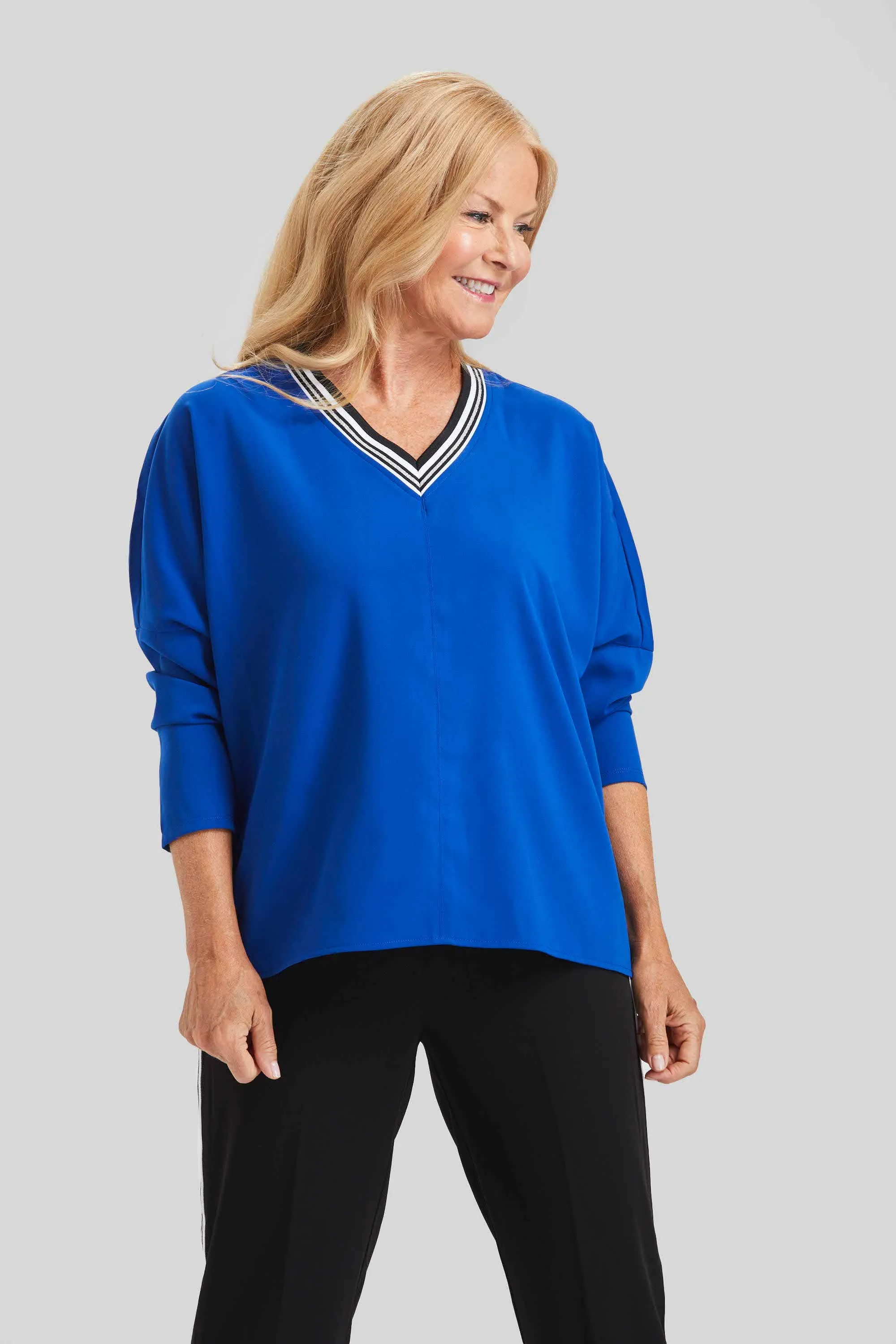 Jones ¾ Sleeve V-Neck: FINAL SALE
