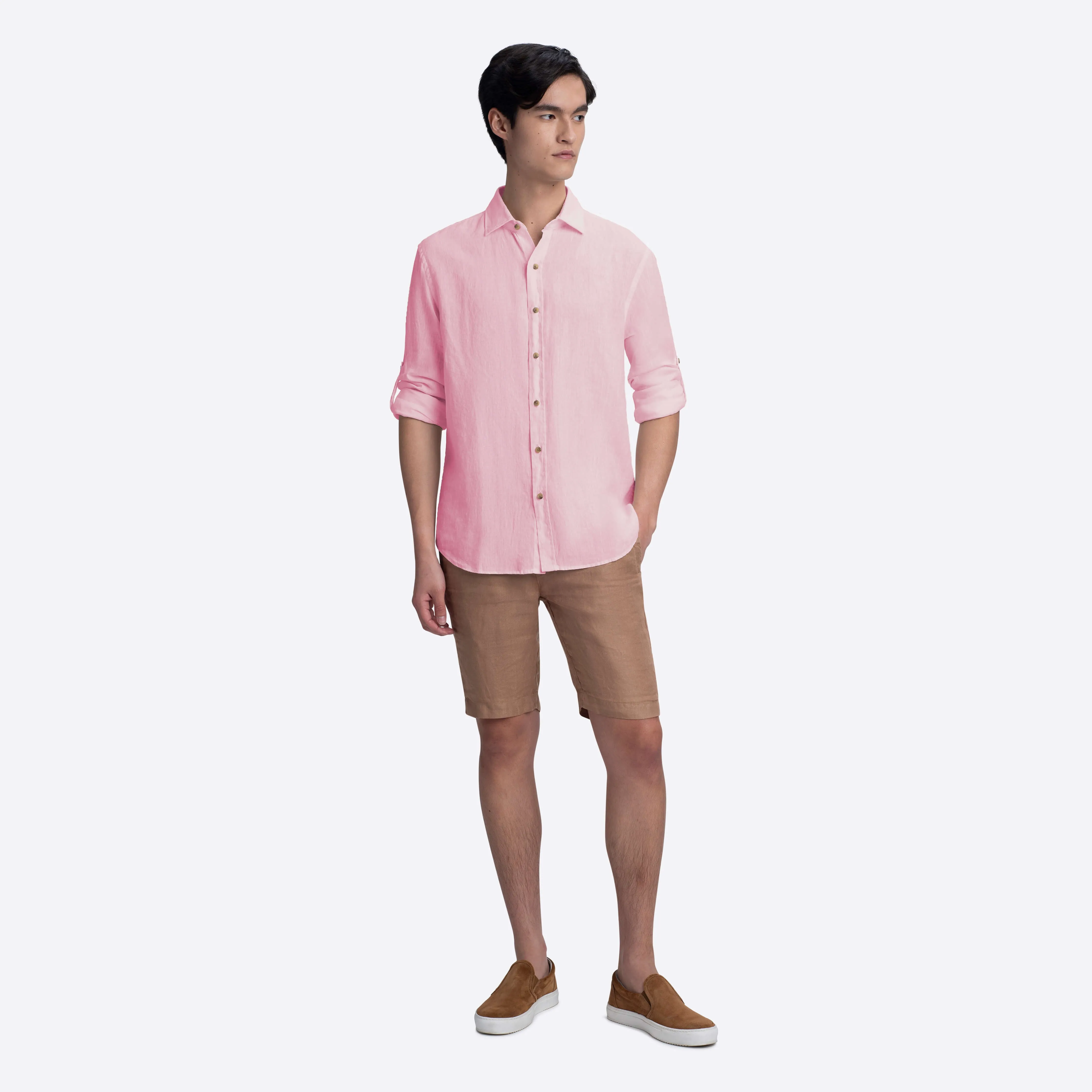 JULIAN Solid Linen Shirt