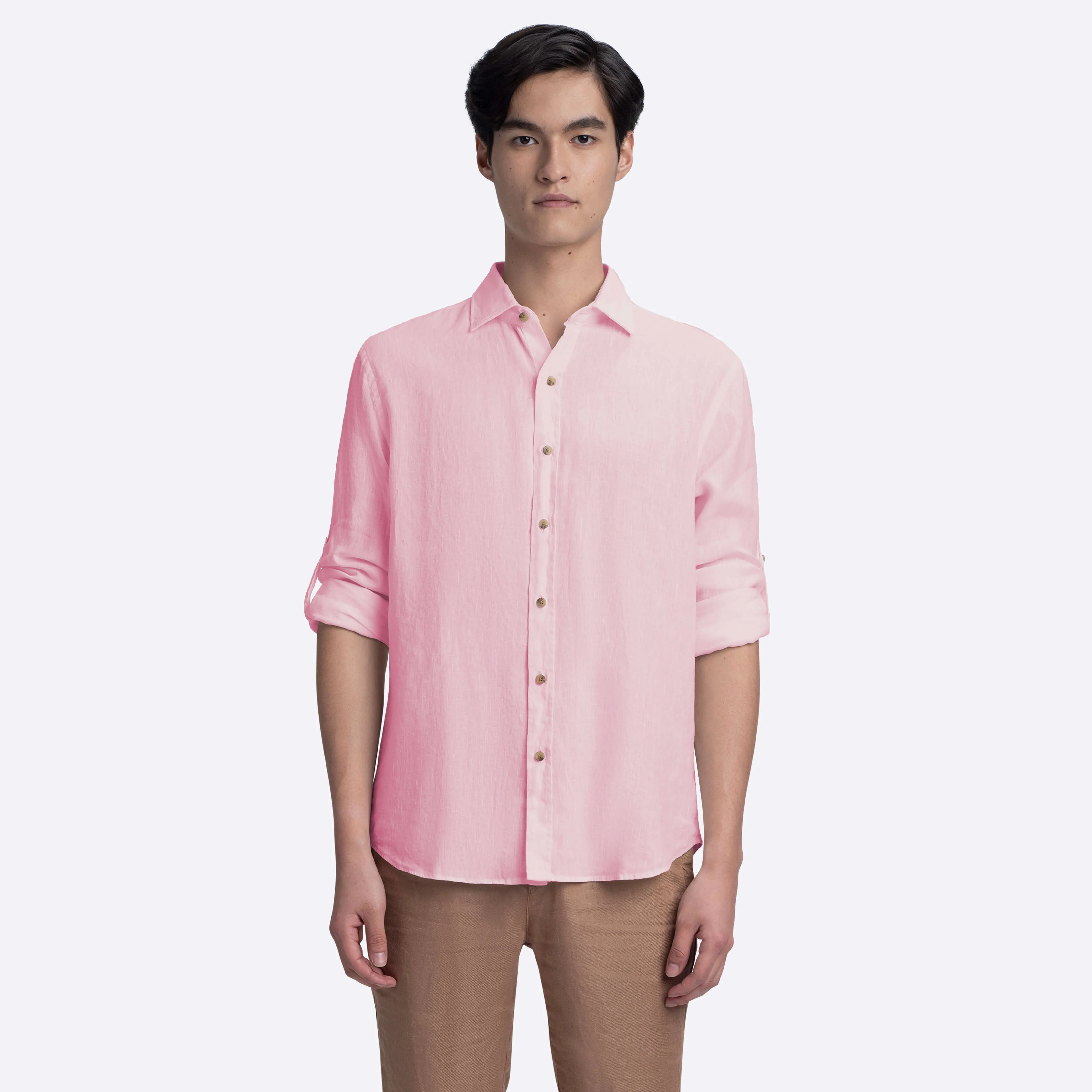 JULIAN Solid Linen Shirt