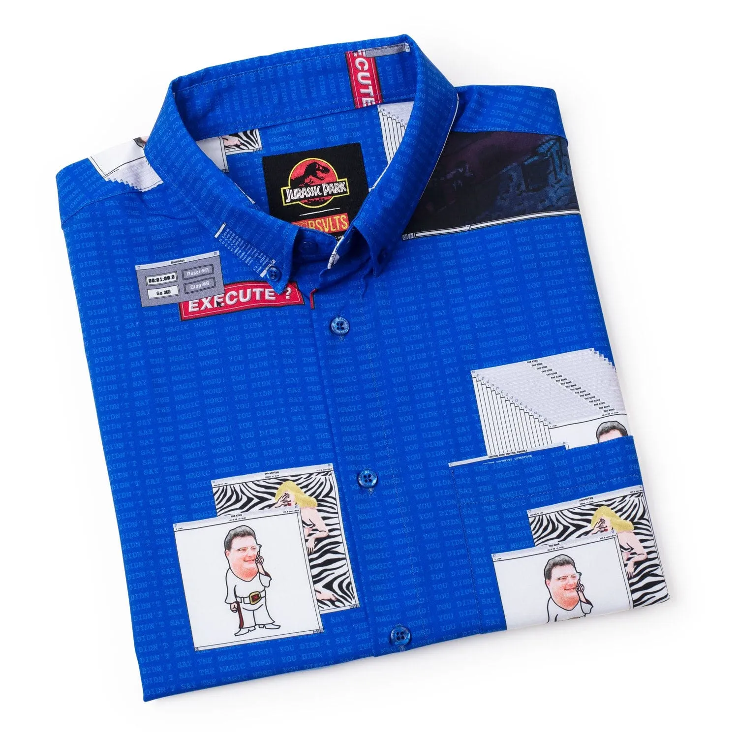 Jurassic Park "The Nedry Code" – KUNUFLEX Short Sleeve Shirt