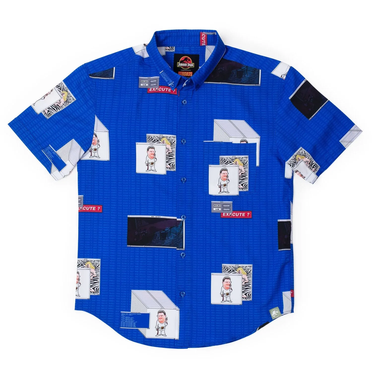 Jurassic Park "The Nedry Code" – KUNUFLEX Short Sleeve Shirt