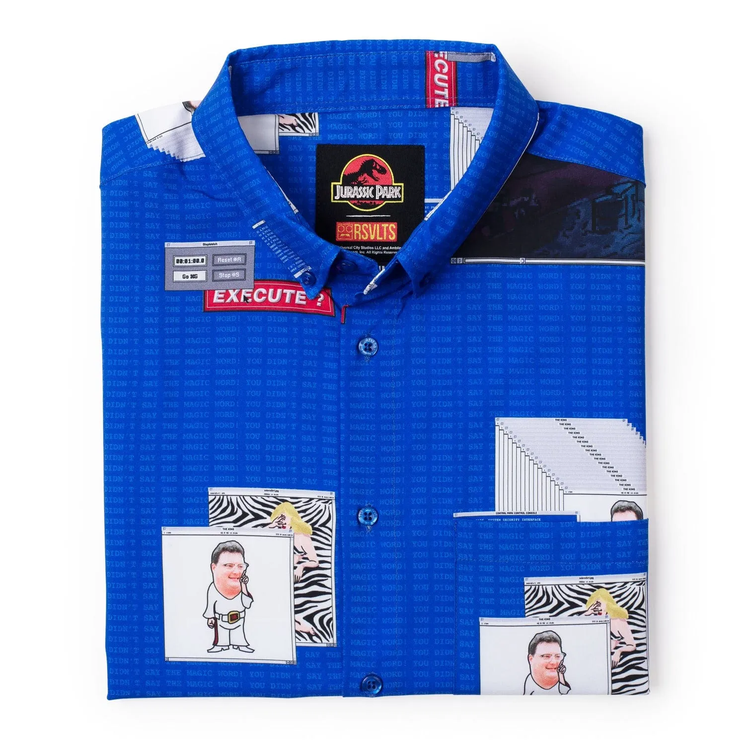 Jurassic Park "The Nedry Code" – KUNUFLEX Short Sleeve Shirt